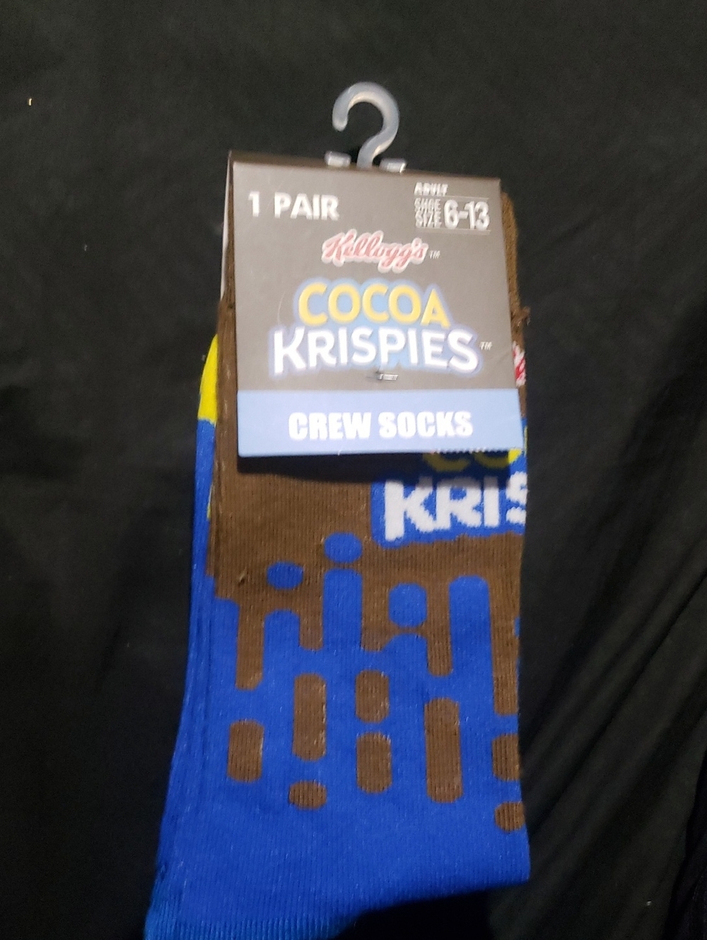 🤯3/$12 Kellogg's Cocoa Krispies Crew Socks New Unisex